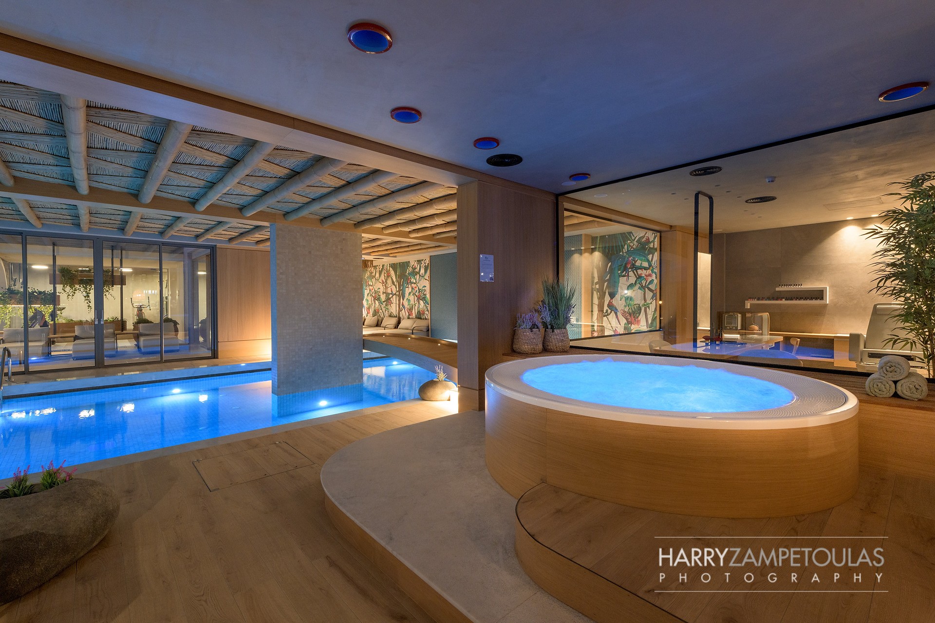 SPA-Pool-Night-2 Porto Angeli Resort Hotel - Hotel Photography Harry Zampetoulas 