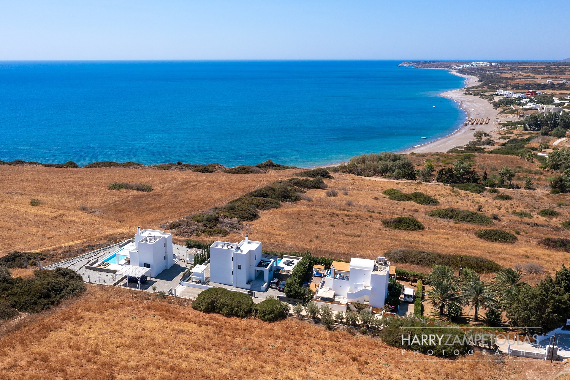 Aerial-1-1 Sirius Villa, Gennadi, Rhodes - Harry Zampetoulas Villa Photography 