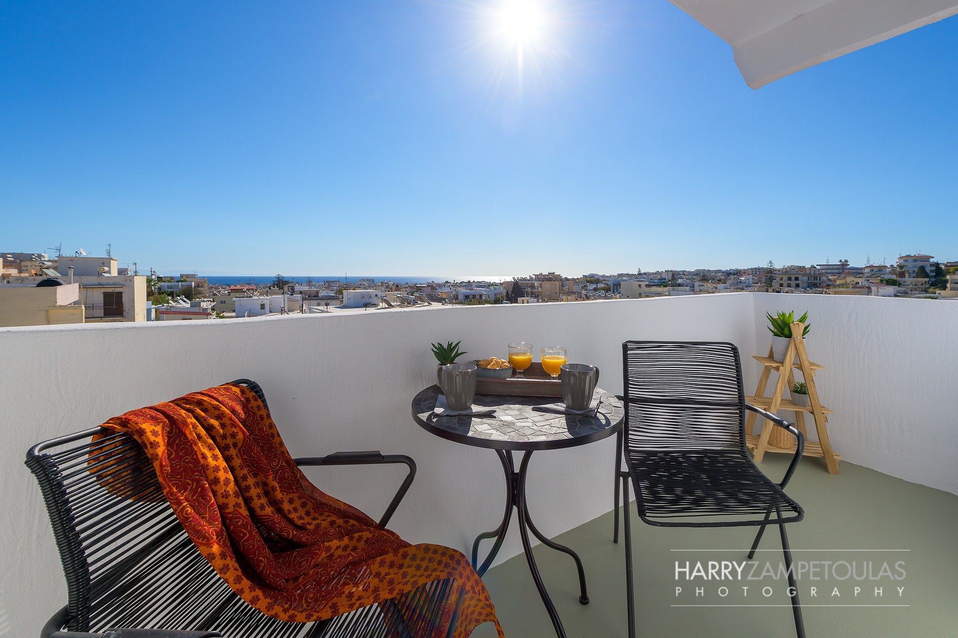 Balcony-1 The White Suite, Rhodes - Harry Zampetoulas Villa Photography 