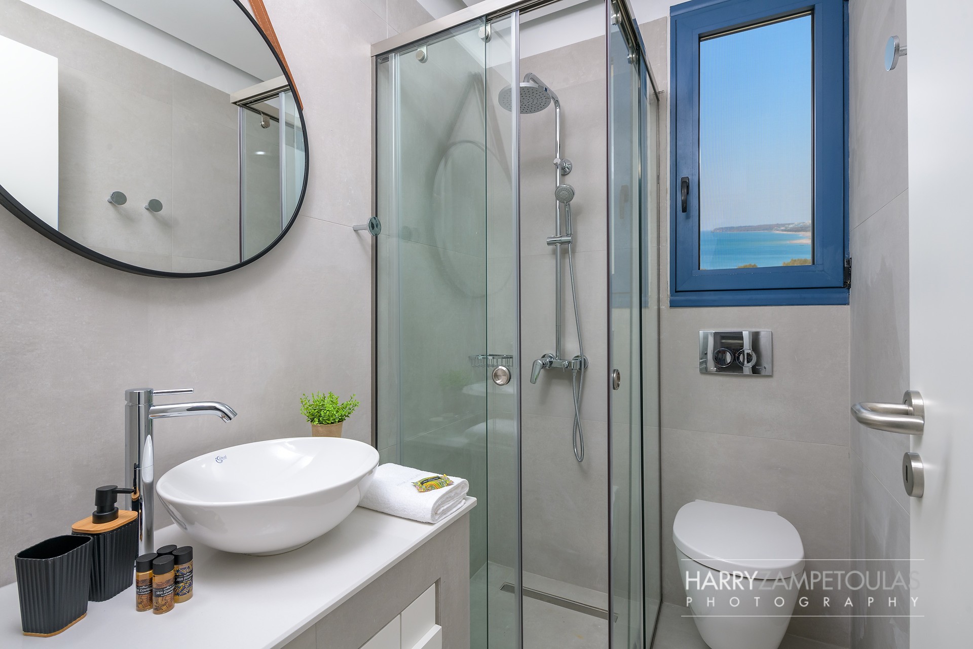 Bathroom-1-1 Sirius Villa, Gennadi, Rhodes - Harry Zampetoulas Villa Photography 