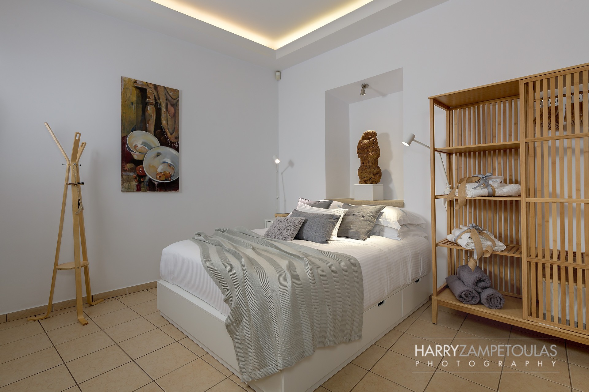 Bedroom-3 Panthea Valasia Boutique Villa, Λίνδος – Φωτογράφιση Χάρης Ζαμπετούλας 