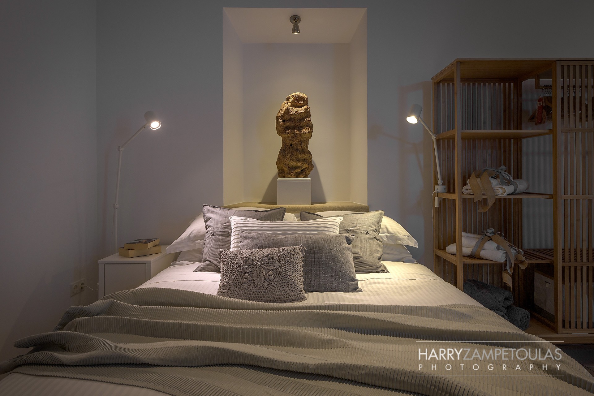 Bedroom-4 Panthea Valasia Boutique Villa -Lindos - Harry Zampetoulas Villa Photography 