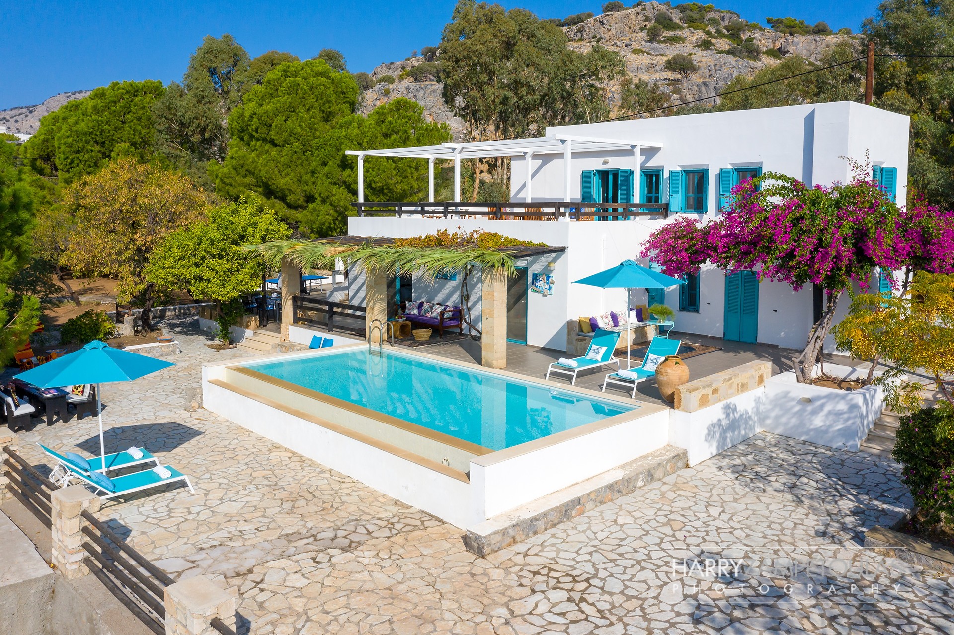 Exterior-1 Mary's House, Pefkos - Harry Zampetoulas Villa Photography 