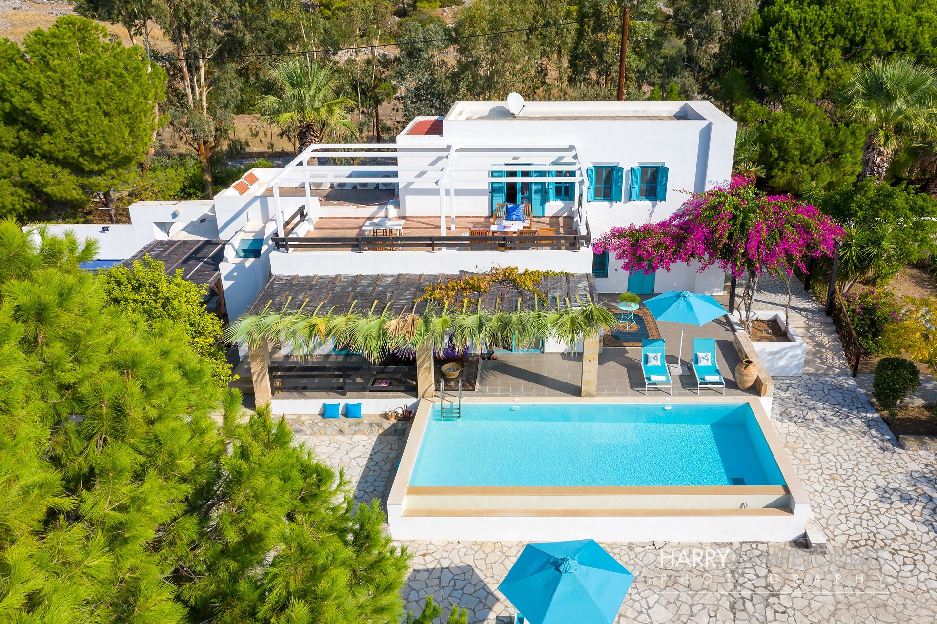 Exterior-2 Mary's House, Pefkos - Harry Zampetoulas Villa Photography 