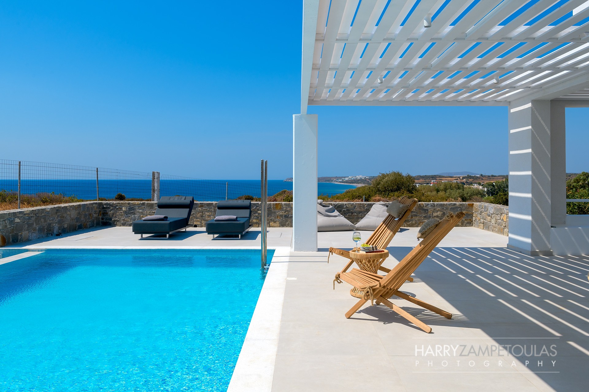 Pool-Area-4 Sirius Villa, Gennadi, Rhodes - Harry Zampetoulas Villa Photography 