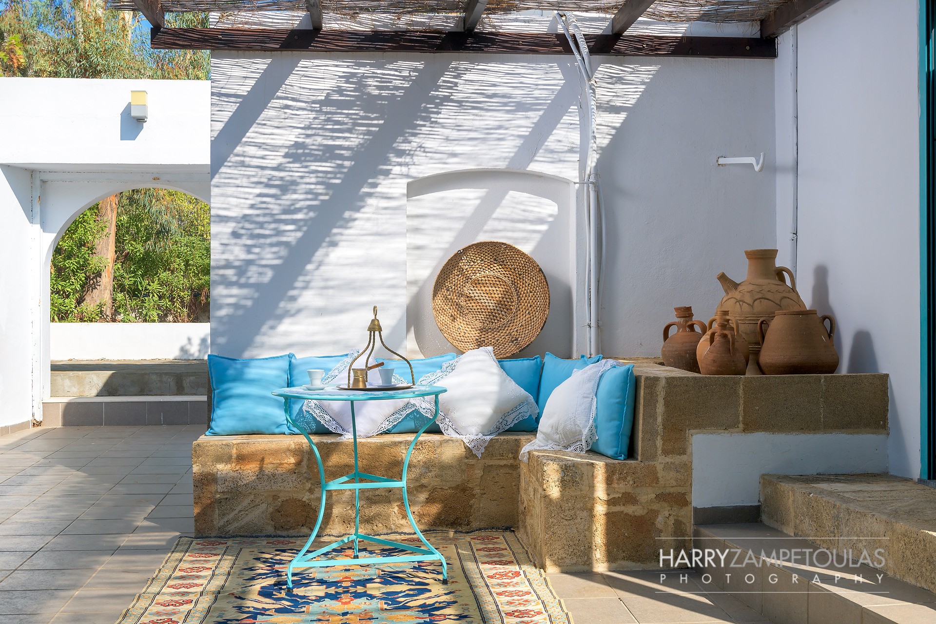 Veranda-3a Mary's House, Pefkos - Harry Zampetoulas Villa Photography 