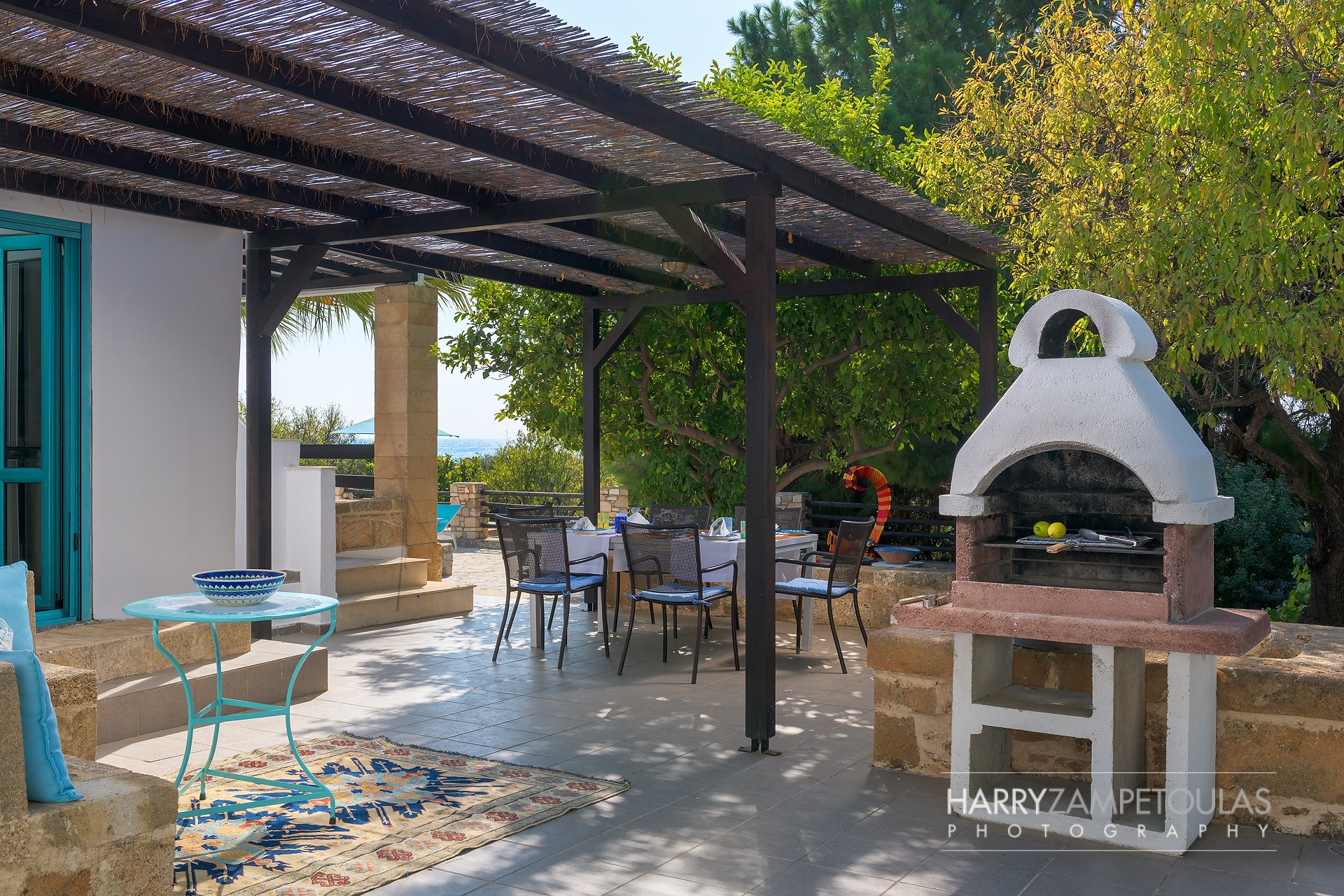 Veranda-3c Mary's House, Pefkos - Harry Zampetoulas Villa Photography 