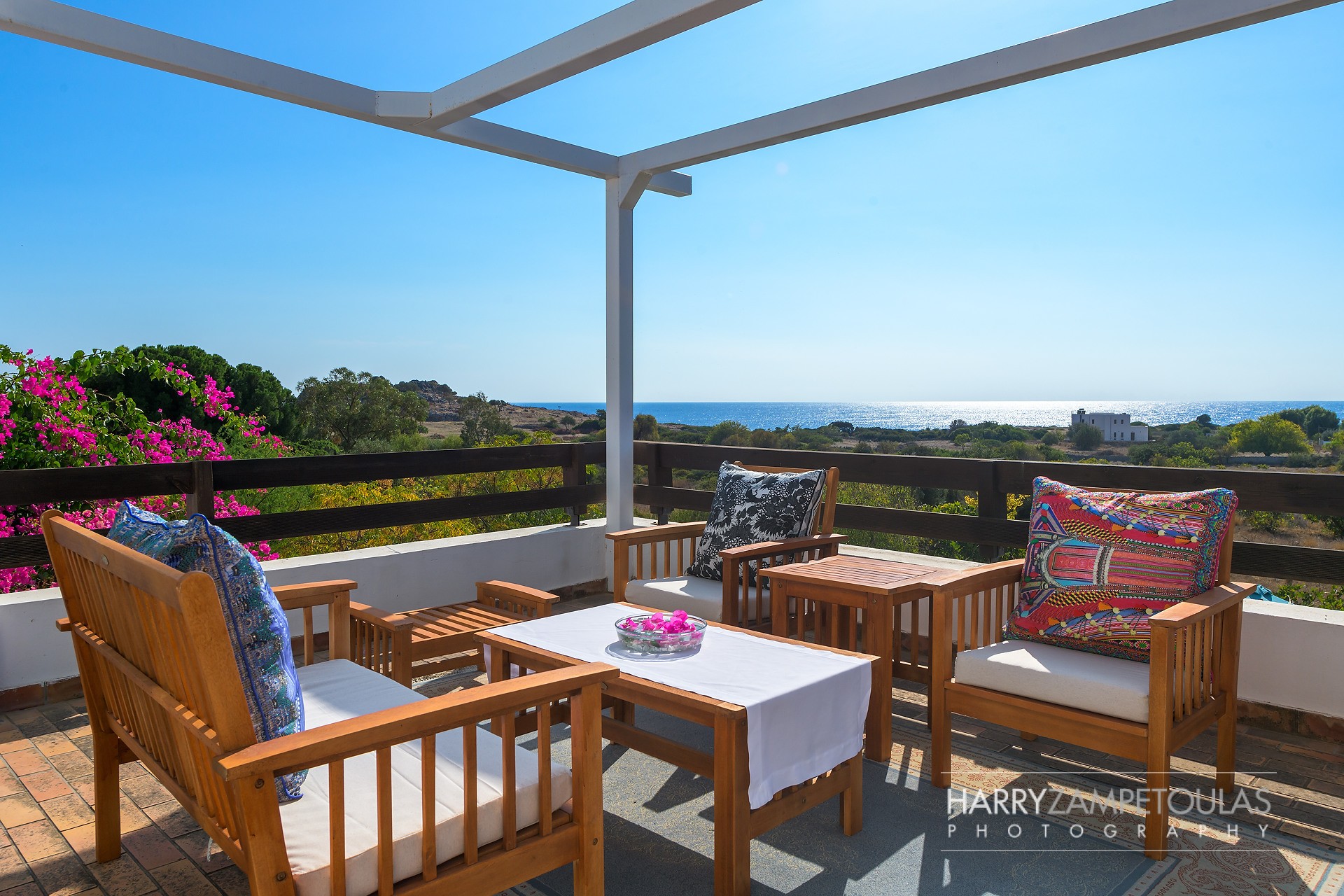 Veranda-4 Mary's House, Pefkos - Harry Zampetoulas Villa Photography 